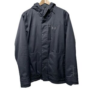Under Armour Men’s Medium Storm ColdGear Gray Hooded Jacket Performanc